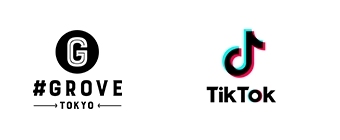 ロゴ：#GROVE、TikTok