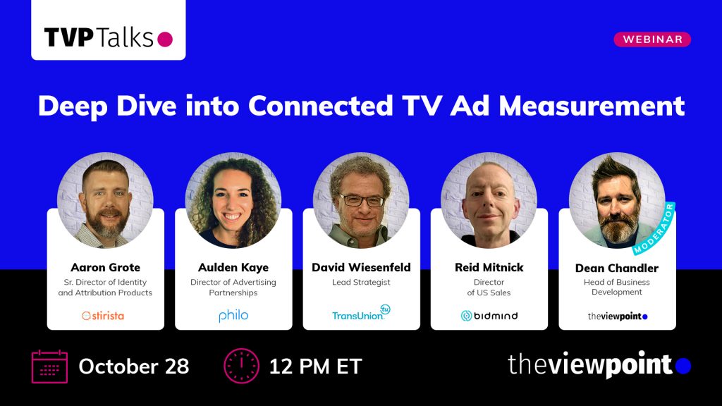 TVP Talks: Deep Dive into Connected TV Ad Measurement tvp talks