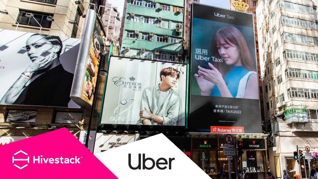 Mediacom Hong Kong Selects Hivestack to Deliver the First Programmatic DOOH Campaign for Uber Taxi in Hong Kong