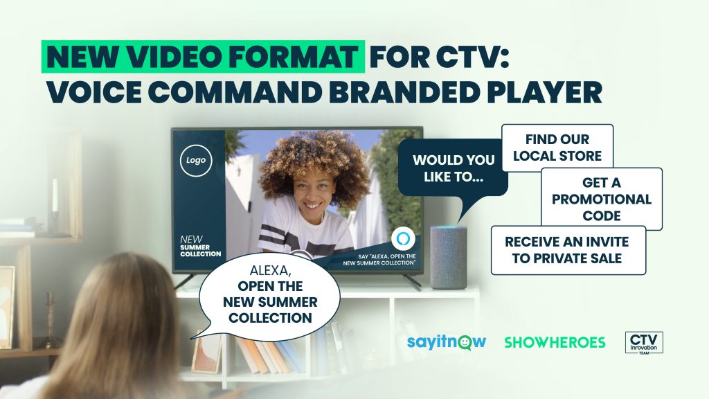 ShowHeroes Introduces New Video Format for Connected TV: Voice Command Branded Player