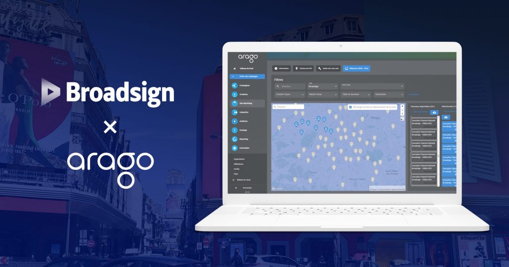 ARAGO Teams Up with Broadsign to Bridge DOOH & Digital Ad Transactions