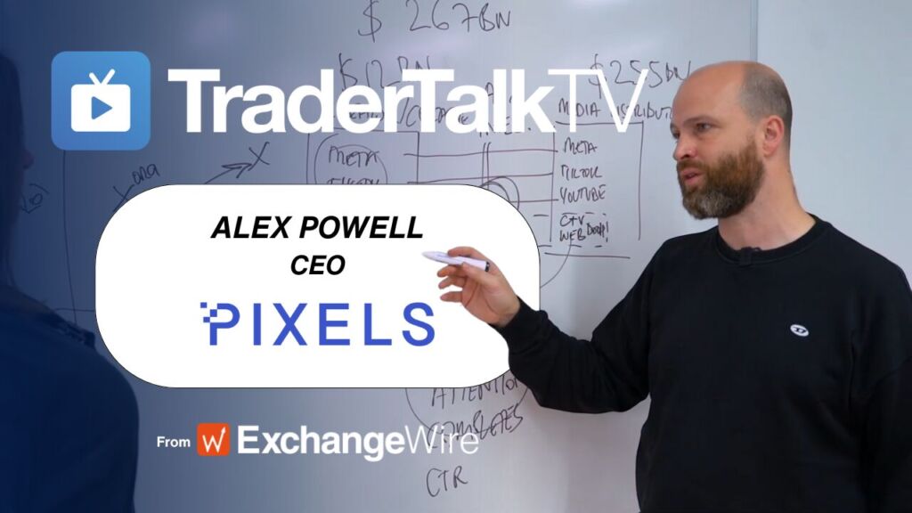 Alex Powells, CEO of Pixels, at ExchangeWire's legendary whiteboard.