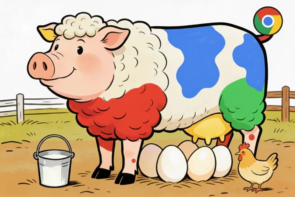 Eiergelende Wollmilchsau