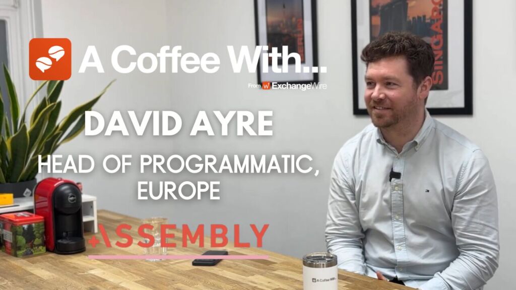 Shot of David Ayre, head of programmatic, Europe, at Assembly Global, in the ExchangeWire kitchen for an episode of A Coffee With...