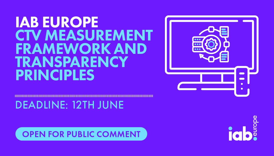 IAB Europe Opens CTV Measurement Framework for Public Comment