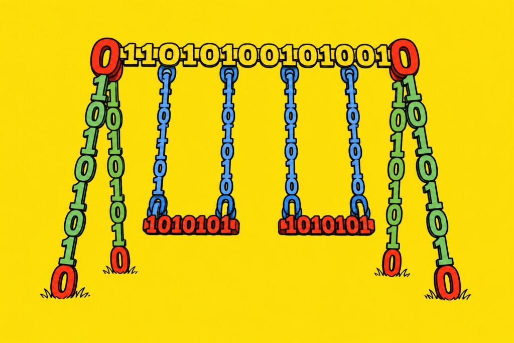 Swings made out of data