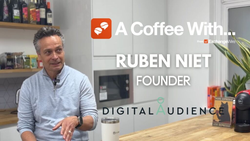 Shot of Ruben Niet, founder of digitalAudience, in the ExchangeWire kitchen for an episode of 'A Coffee With...'