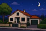 A house with no lights on