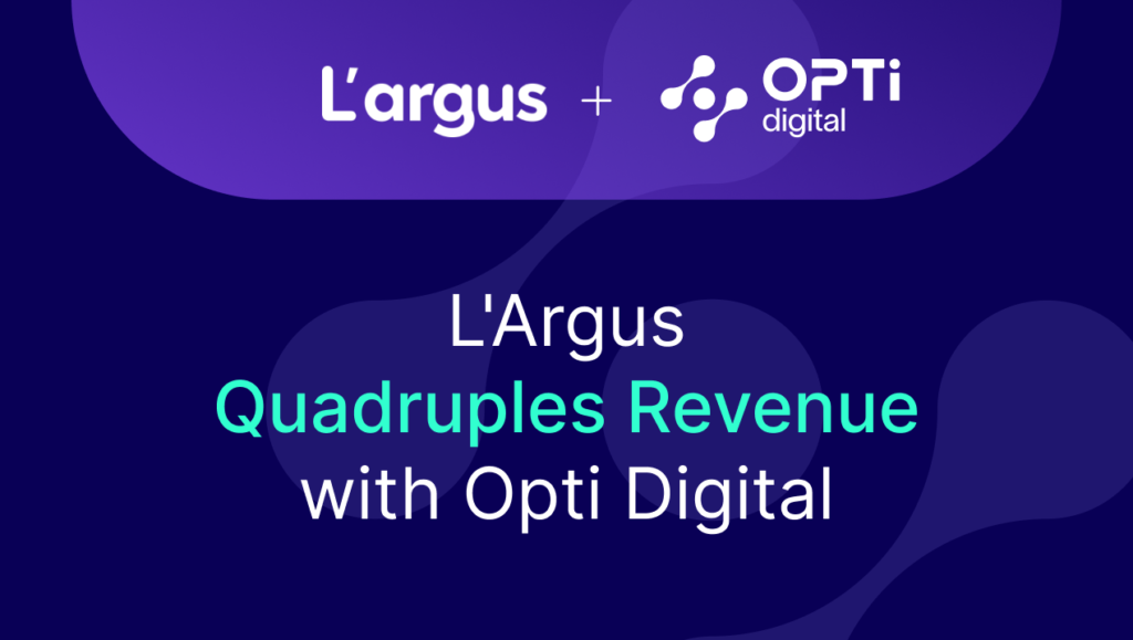 L'Argus Quadruples Revenue Per Page with Opti Digital