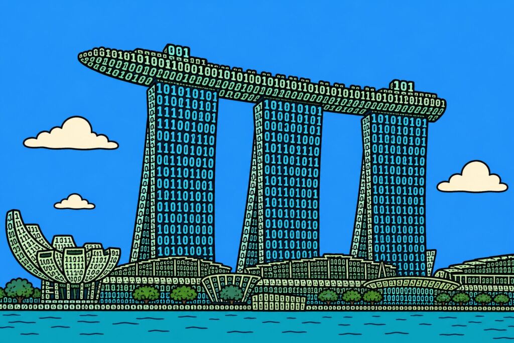 Marina Bay Sands, Singapore - made of data