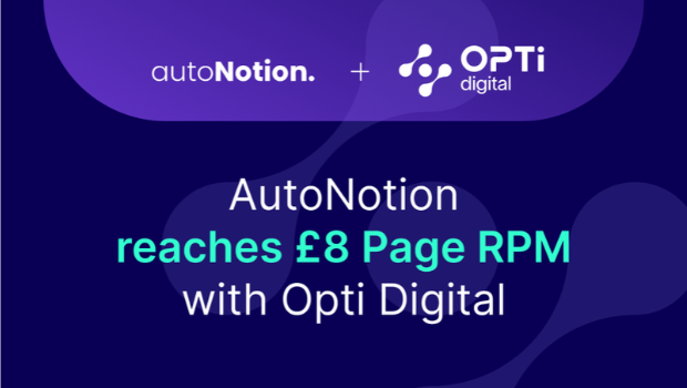 AutoNotion Reaches £8 Programmatic Page RPM with Opti Digital